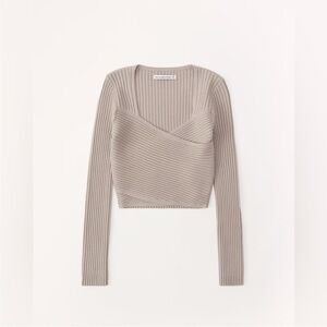 NWOT Abercrombie & Fitch LuxeLoft Slim Wrap Sweater